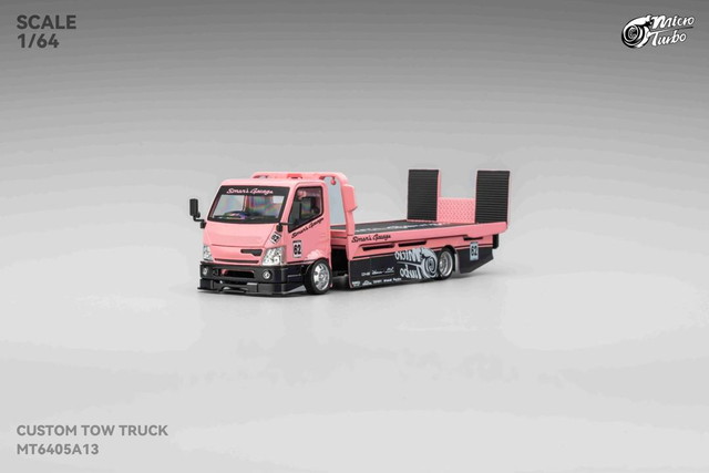 新品 MT6405A13 Micro Turbo 1/64 積載車 Flatbed Transport Trailer
