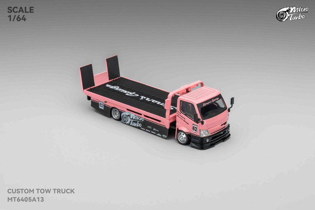 新品 MT6405A13 Micro Turbo 1/64 積載車 Flatbed Transport Trailer