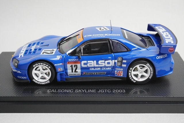 エブロ　1/43日産カルソニックスカイライン　JGTC 2003 1/43 エブロ P412 日産 カルソニック スカイライン JGTC 2003 #12