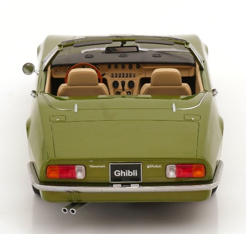 ���� KKDC181302 KK scale 1/18 �ޥ���ƥ� Maserati Ghibli Spyder 1970 lightgreen-metallic