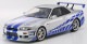 ���� KSR12007A ���� 1/12 ���� Nissan �������饤�� R34 GT-R 2001 " Fast & Furious " (����С�/�֥롼���ȥ饤��) 
