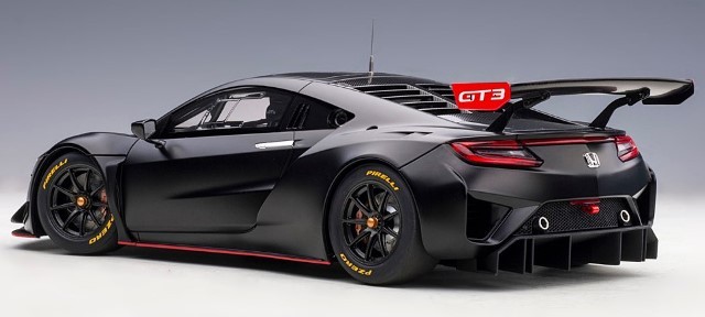 1/18ホンダ NSX GT3 ミニカー マットブラック　ディスプレイケース付き 1/18ホンダ NSX GT3 ミニカー マットブラック ディスプレイ
