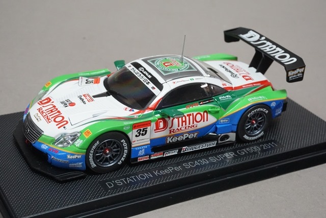 ミニカー D'STATION Keeper SC430 SUPER GT500 1/43 Amazon | EBBRO 1/43 SUPER GT500 D'STATION KeePer SC430 2011