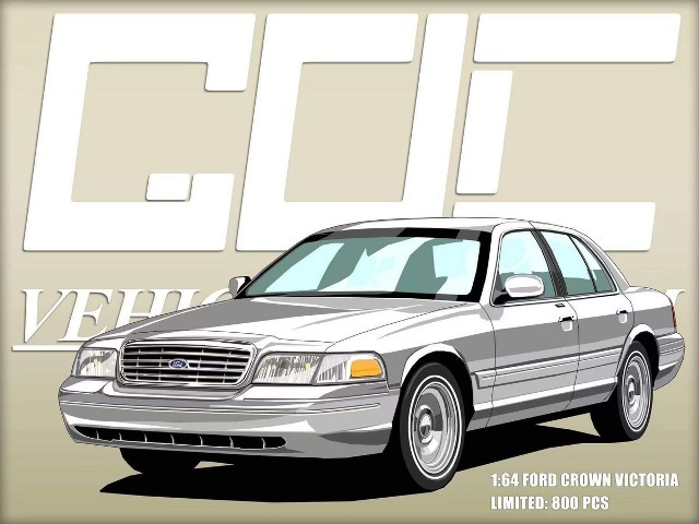 GOC 1/64 CVPI & Suburban 4台セット GOC 1/64 scale SUBURBAN 2015 alloy car model，GOC 1:64 Toptick&
