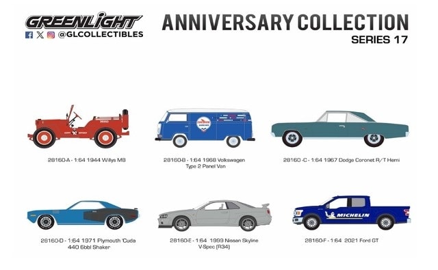 ���� 28160 GreenLight 1/64  Anniversary Collection Series 17 6������