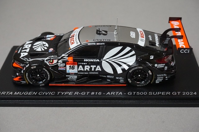 1/43 スパーク SGT154 ホンダ ARTA 無限 シビック タイプ R-GT GT500