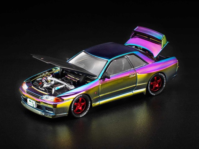 新品 S23-APAxpo2025 POP RACE × XCARTOYS 1/64 日産 GT-R R32 AIT