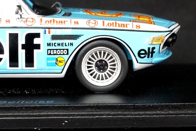 BMW CSL 1976 チャンピオンシッププロダクションションミニカー 1/43 Spark BMW CSL car # 95 1st GR2 24 Hours of LeMans 1976
