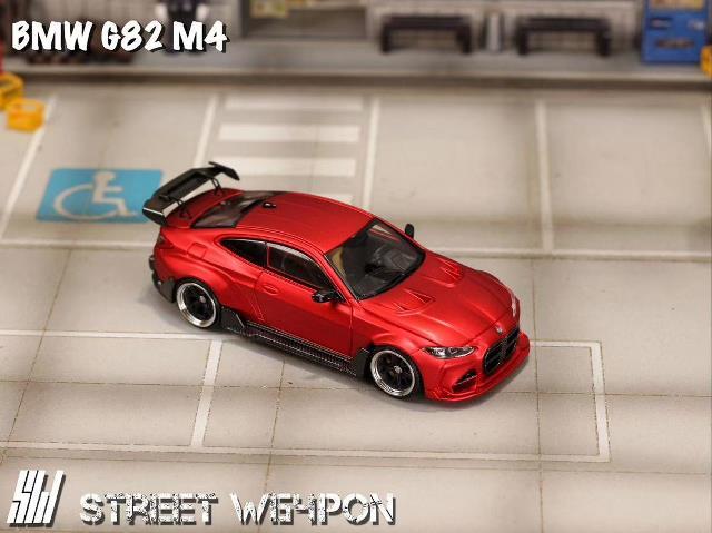 新品 SW Street Weapon 1/64 BMW G82 M4 wide-body 改造 Matte