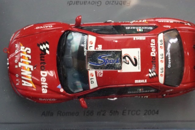 1/43 スパーク S0464 アルファロメオ 156 ETCC 2004 5位 #2 Fabrizio