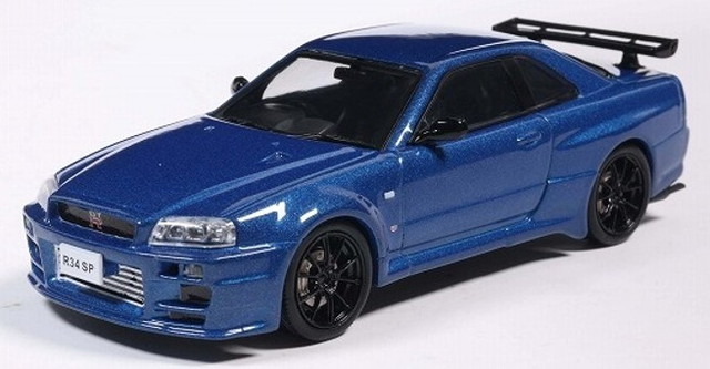 予約 KBSP001 KBモデル 1/43 R34 Special 2026 M・ブルー , Boost Gear