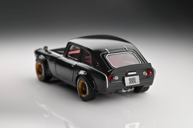 新品特価 YTM 1/64 ホンダ Honda S800 ブラック , Boost Gear