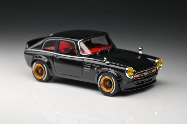 新品特価 YTM 1/64 ホンダ Honda S800 ブラック , Boost Gear