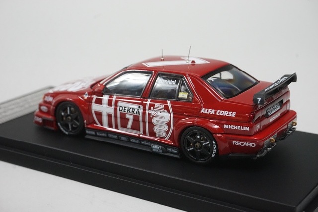 絶版hpi Alfa Romeo 155 V6 TI 2台セット　保護ケース付 hpi 1/43 アルファロメオ 155 V6 TI 'BOSCH' 1996 ITC #19 服部尚貴