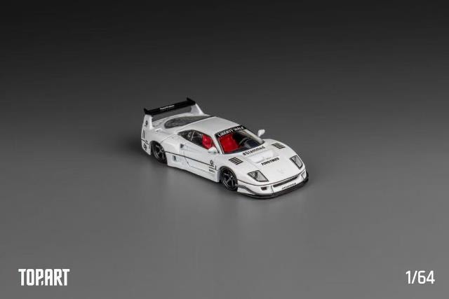 新品 TP0004 TopArt MODEL 1/64 LBWK F40 White, Boost Gear