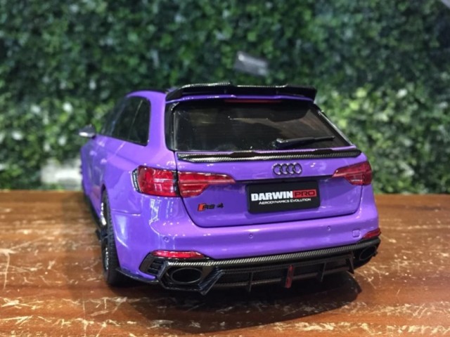 取寄せ KLW0002301 KILOworks 1/18 アウディ Audi RS4 Darwin VIOLA