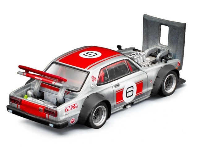 予約 PR640349 POP RACE × XCARTOYS 1/64 日産 SKYLINE GT-R V8 DRIFT