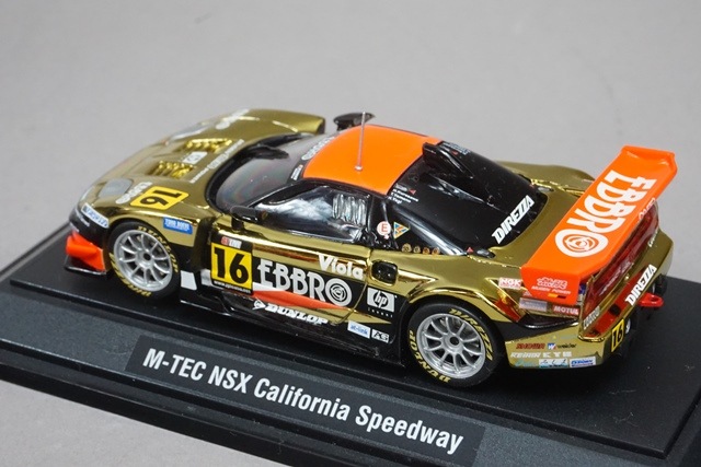ミニカー エブロ 1/43 ホンダNSX 1/43 エブロ 43670 ホンダ M-TEC NSX カルフォルニア スピード