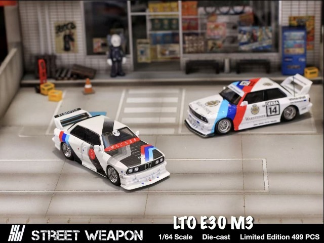 新品 SW Street Weapon 1/64 BMW E30 M3 LTO 改造車 LTO Modified
