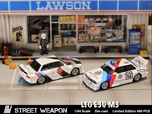 SW 1/64  E30 M3 LTO 7-ELEVEN 限定ミニカー 新品 SW Street Weapon 1/64 BMW E30 M3 LTO 改造車 LTO Modified