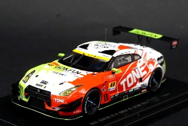 B2【未開封品】EBBRO 植毛 GO&FUN GT-R No.48 2019 EBBRO 45732 1/43 SHOKUMOU GO&FUN GT-R SUPER GT GT300 NILZZ
