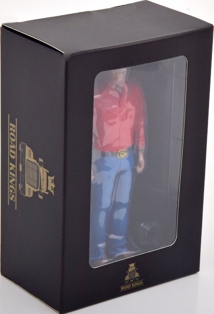  RK18A012 ROAD KINGS 1/18  Figurine Trucker Bo Bandit standing