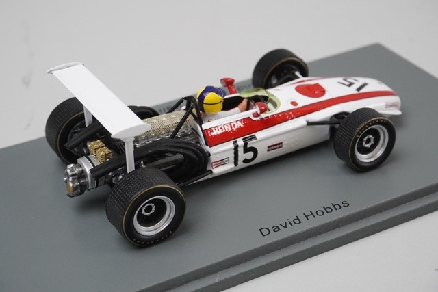 1/43 スパーク S6225 ホンダ RA301 イタリアGP 1968 #15 D.ホッブス