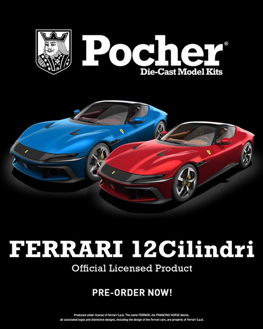 予約 HK126 Pocher ポケール 1/8 フェラーリ チリンドリ Ferrari 12