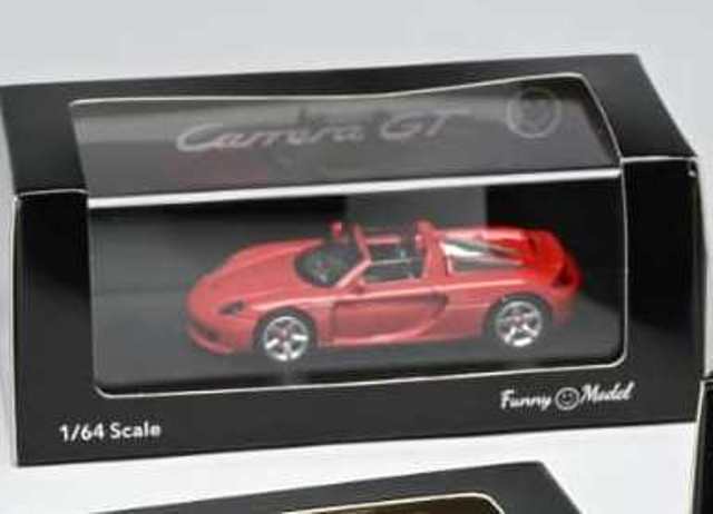 新品 Funny Model 1/64 ポルシェ カレラ Porsche Carrera GT Guard Red