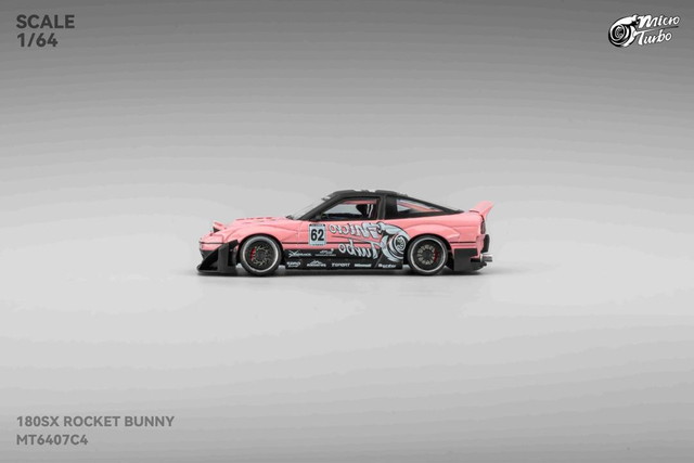 予約 MT6407C4 Micro Turbo 1/64 180SX Rocket Bunny Metallic Pink