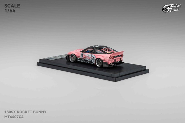 新品 MT6407C4 Micro Turbo 1/64 180SX Rocket Bunny Metallic Pink