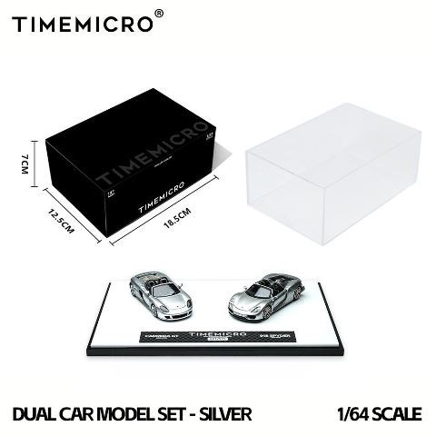 新品 TM643529-T TimeMicro TM 1/64 ポルシェ 918 Spyder & CARRERA GT