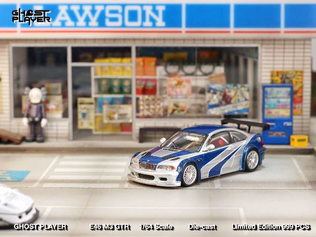 予約 Ghost Player x Street Weapon 1/64 M3 E46 GTR silver