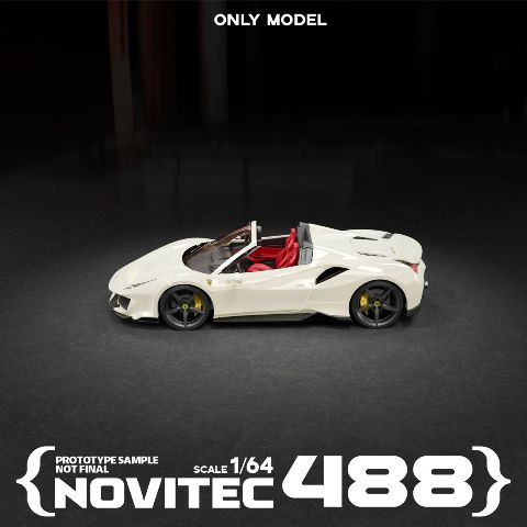 新品未使用 ラリック アルティメットコレクション 予約 ONLY Model 1/64 NOVITEC 488 Roaster Roadster Pearl white