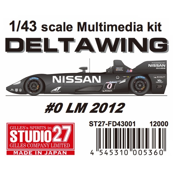 Spark 1/43 NISSAN 日産 デルタウィング LM 2012 Spark 1/43 NISSAN 日産 デルタウィング LM 2012 - メルカリ