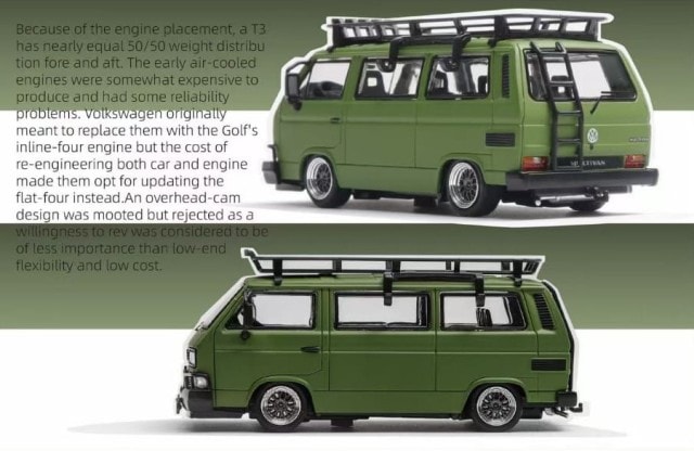 予約 Mortal 1/64 フォルクスワーゲン VW Type 2 T3(Carrera Bus