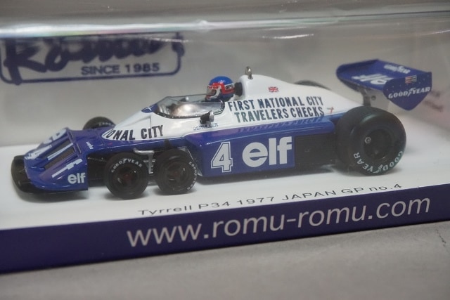 1/43 スパーク ROMU038 ティレル P34 1977 日本GP P.デパイユ #4