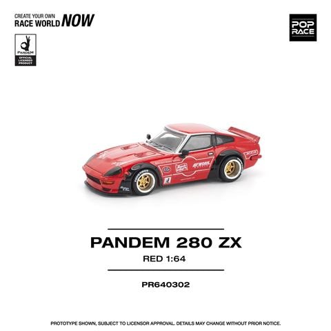 予約 PR640302 POP RACE 1/64 パンデム PANDEM 280ZX RED (NEW