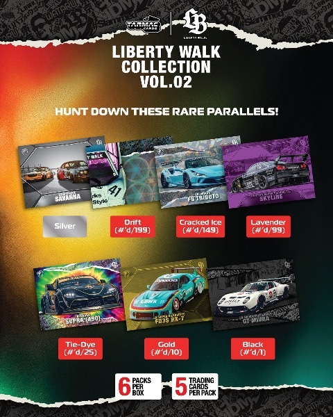 新品 TC-LBC-02 Tarmac Works TARMAC CARDS Liberty Walk Collection