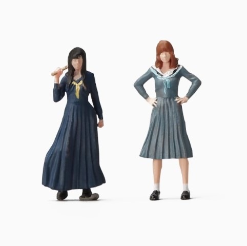 新品 64380B 収蔵家 1/64 80年代不良少女（茶髪） , Boost Gear