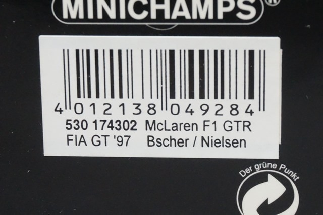 1/43 �ߥ˥����ץ� 530174302 �ޥ��顼��� F1 GTR FIA GT 1997 #2