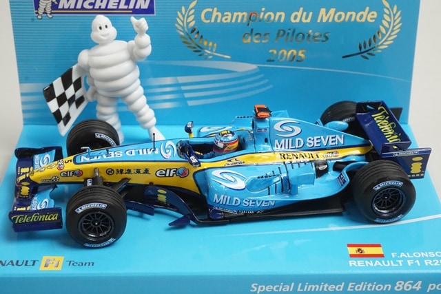 1/43 ミニチャンプス　ルノー　アロンソ　R25R26 各GP カスタム品 Yahoo!オークション -「43ルノーr26アロンソ」(ミニチャンプス