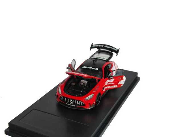 新品 MJ Model 1/64 AMG GT Black Series Red セーフティカー Safty