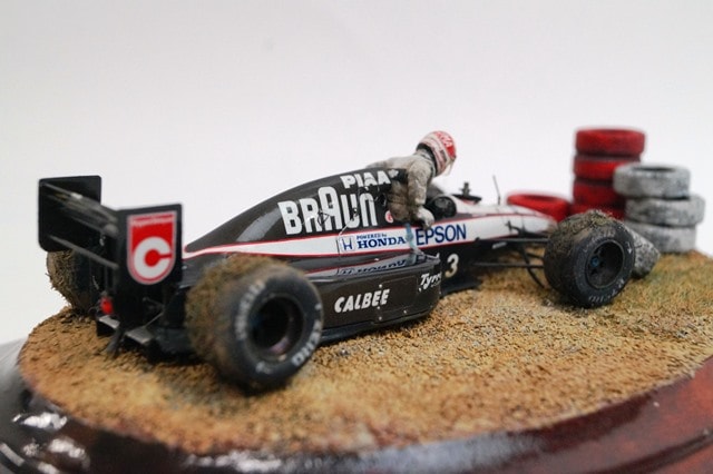 本日特別セール✨超貴重品✨プラモデル中島悟実筆サイン入りF-1ティレルHONDA ロムファクトリー 1/20 ティレル 020 ホンダ 日本GP 1991 中嶋悟 フル