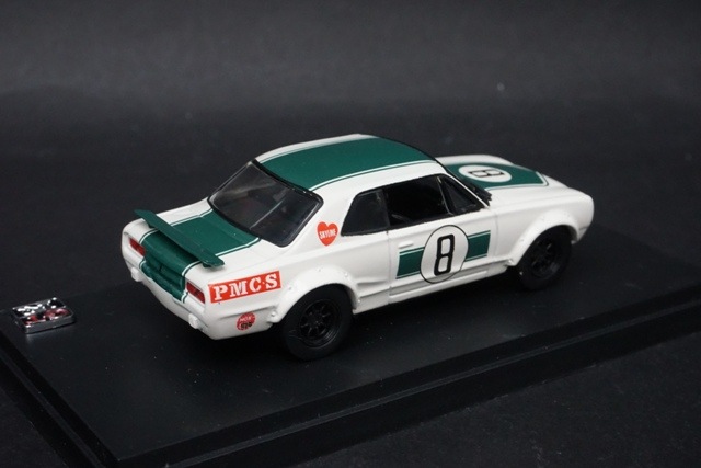 1/43京商　日産スカイライン2000GTR 1/43 京商 03022G 日産 スカイライン 2000GTR レーシング グリーン #8