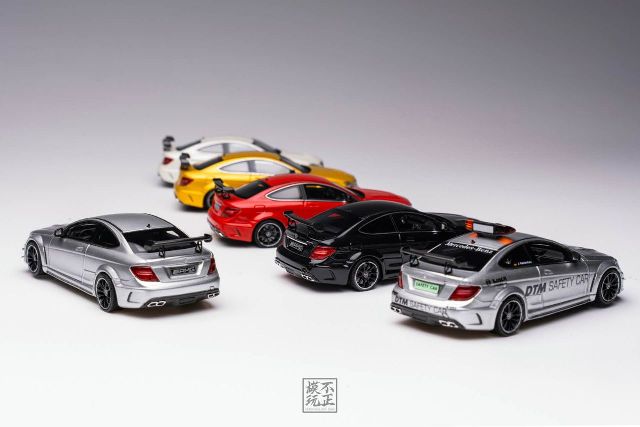 新品 Cars'Lounge 1/64 C63 Black Series Iridium Silver, Boost Gear