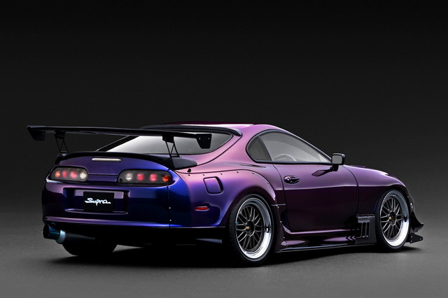 ͽ�� IG3947 �����˥å�����ǥ� 1/18 �ȥ西 Toyota Supra RZ (JZA80) Purple Metallic 