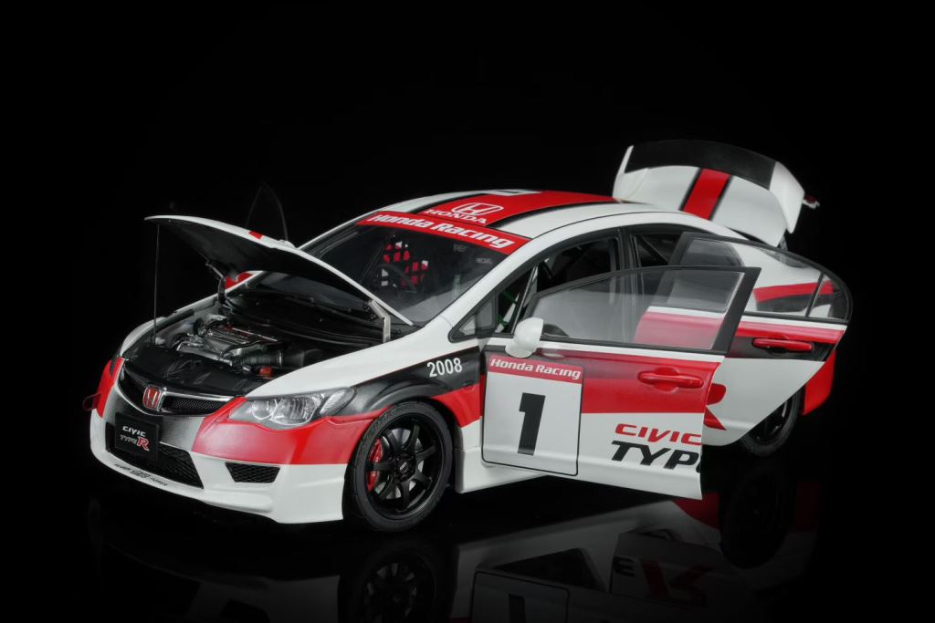 ͽ�� M85419 �⡼�����إ�å��� 1/18 �ۥ�� Civic TYPE R (FD2) #1 2012 Japan One Make Race 