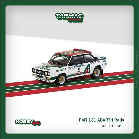 予約 T64-094-78RP04 Tarmac Works 1/64 アバルト FIAT 131 Rally