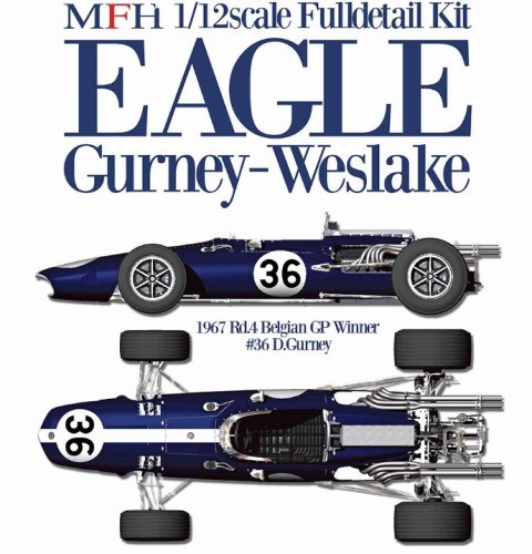  K510 Model Factory Hiro 1/12 EAGLE Gurney-Weslake Ver.B եGP/ꥹGP/ɥGP/ꥢGP/ꥫGP/ᥭGP 1967 Fulldetail Kit